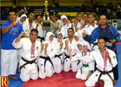 Bengkalis Juara Umum Kejurnas Kempo di Aceh